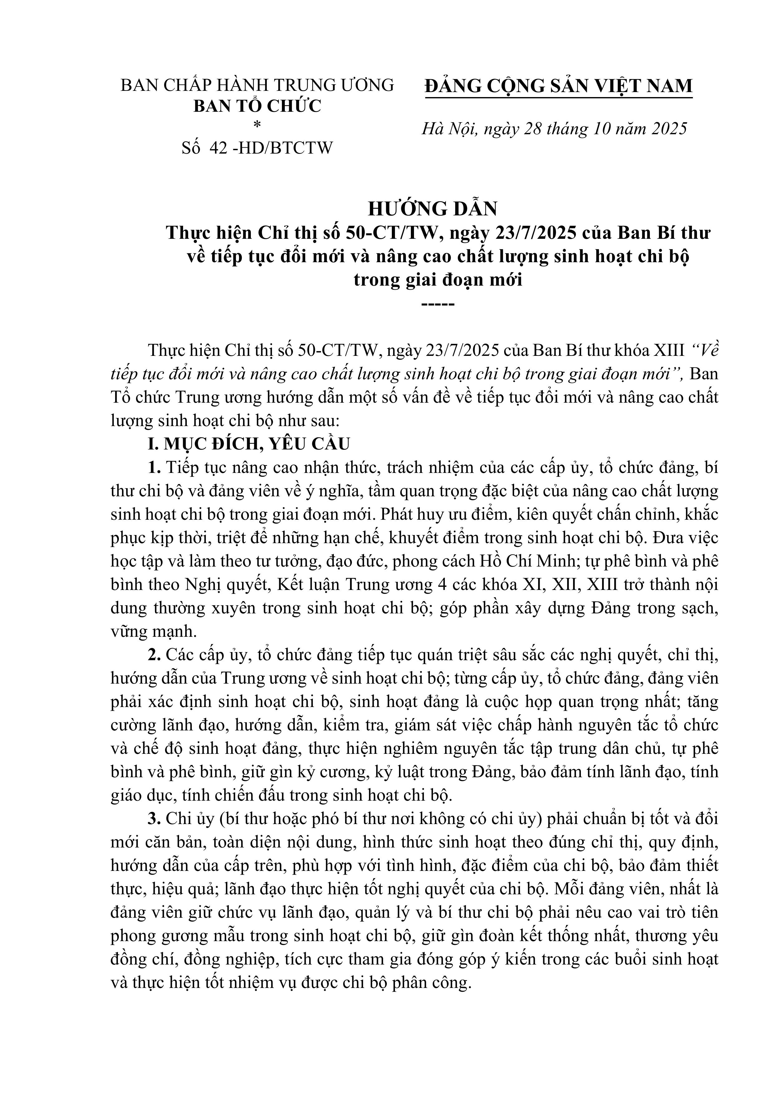 Tiếp tục đổi mới và nâng cao chất lượng sinh hoạt chi bộ trong giai đoạn mới